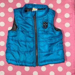Infant 3-6m ; blue space explorer puffer vest